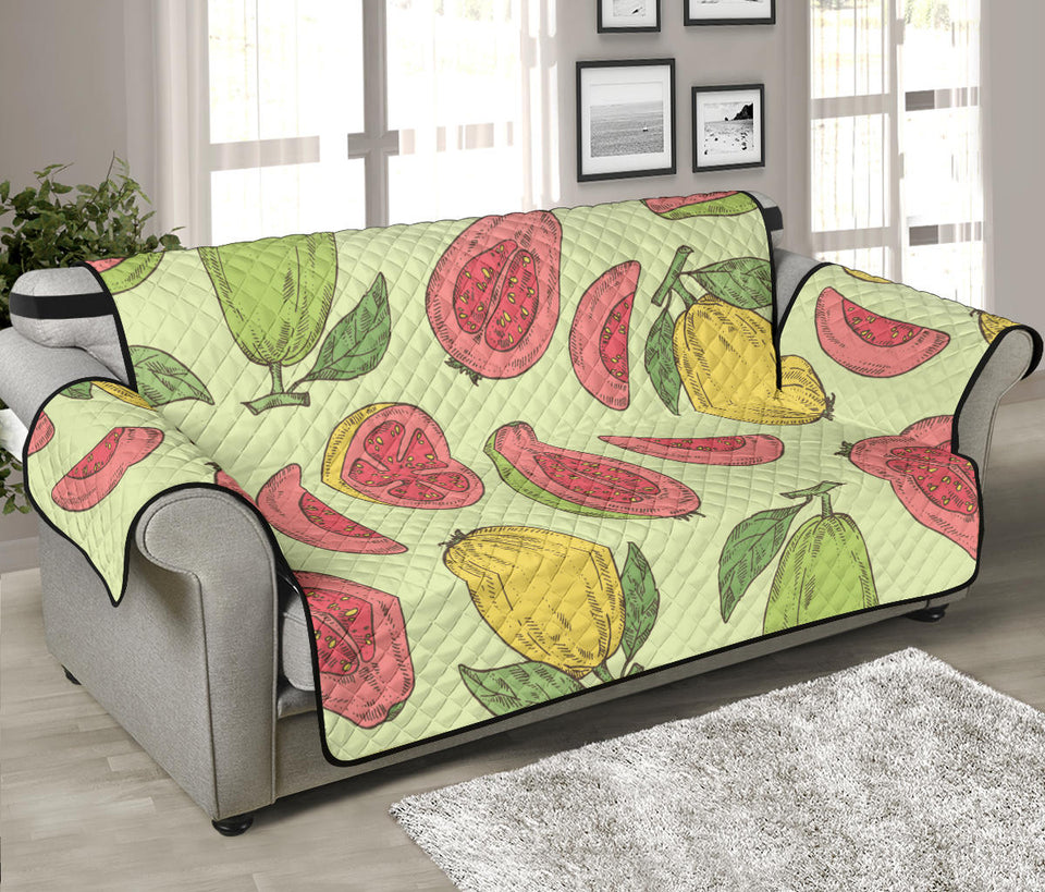 Guava Pattern Background Sofa Cover Protector