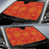 Flame Fire Pattern Car Sun Shade