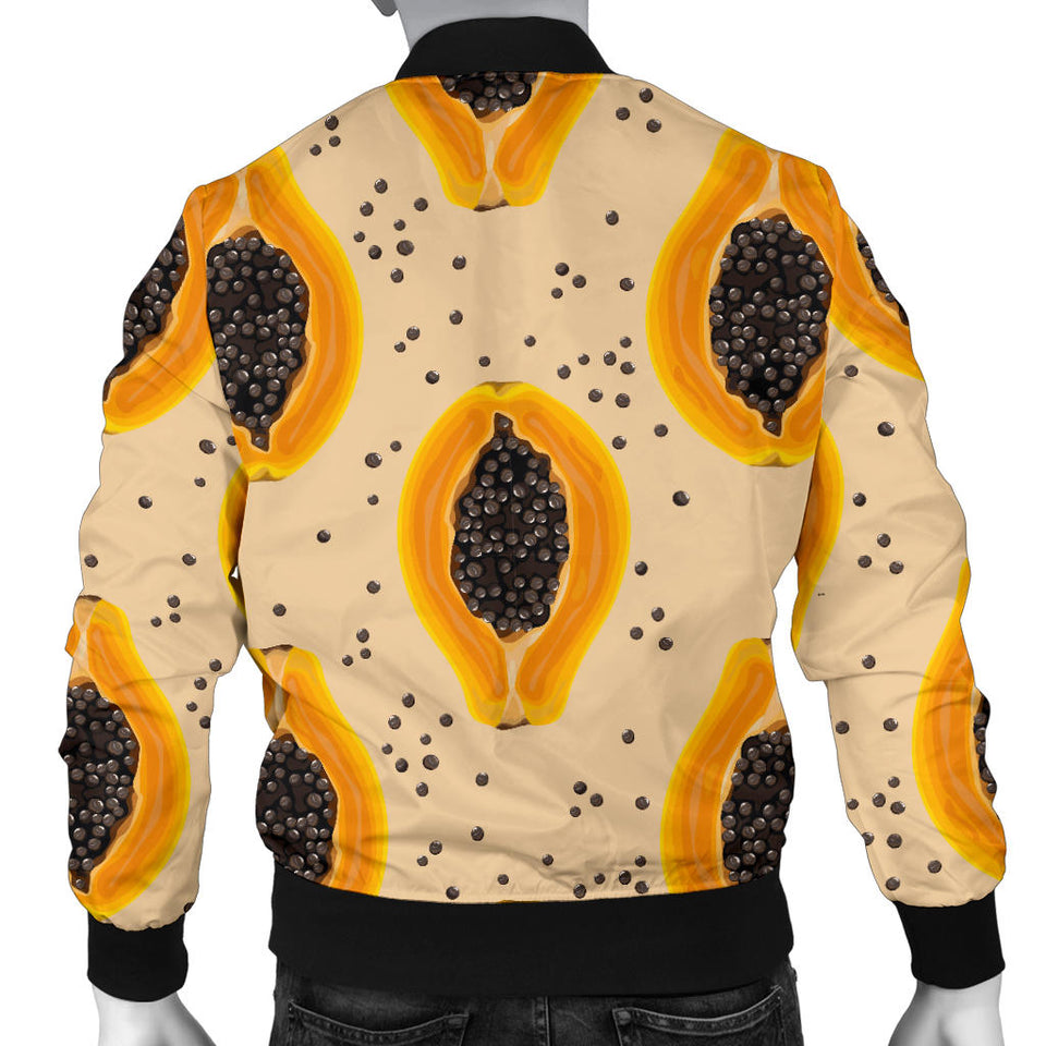 Papaya Pattern Men Bomber Jacket