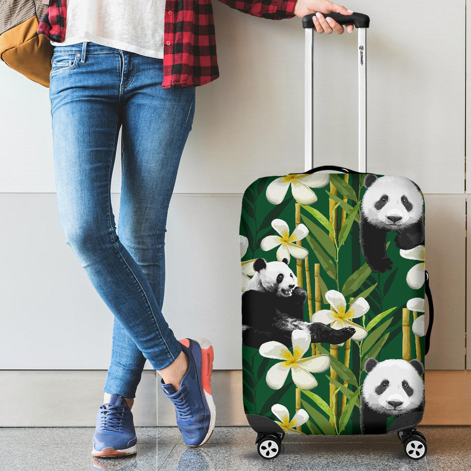 Panda Bamboo Flower Pattern  Luggage Covers