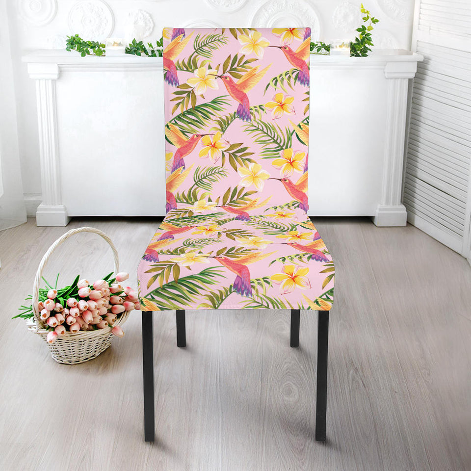 Hummingbird Pattern Print Design 03 Dining Chair Slipcover