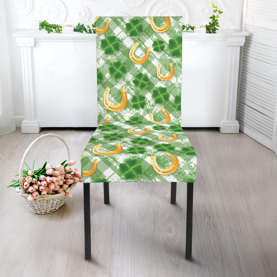 Horseshoes Pattern Print Design 05 Dining Chair Slipcover