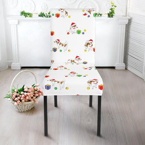 Jack Russel Pattern Print Design 02 Dining Chair Slipcover