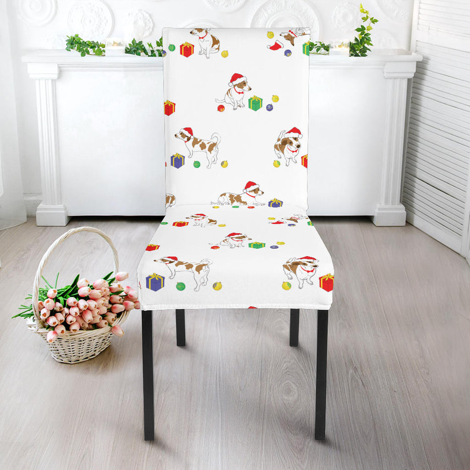 Jack Russel Pattern Print Design 02 Dining Chair Slipcover