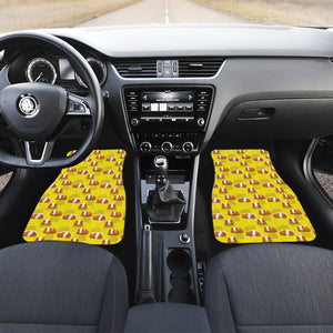 Guinea Pig Pattern Print Design 05 Front Car Mats