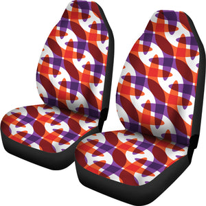 Boomerang Pattern Background Universal Fit Car Seat Covers