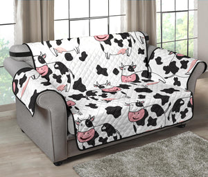 Cute Cow Pattern Loveseat Couch Cover Protector