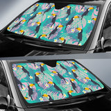 Toucan Pattern Background Car Sun Shade