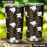 Polar Bear Pattern Background Tumbler