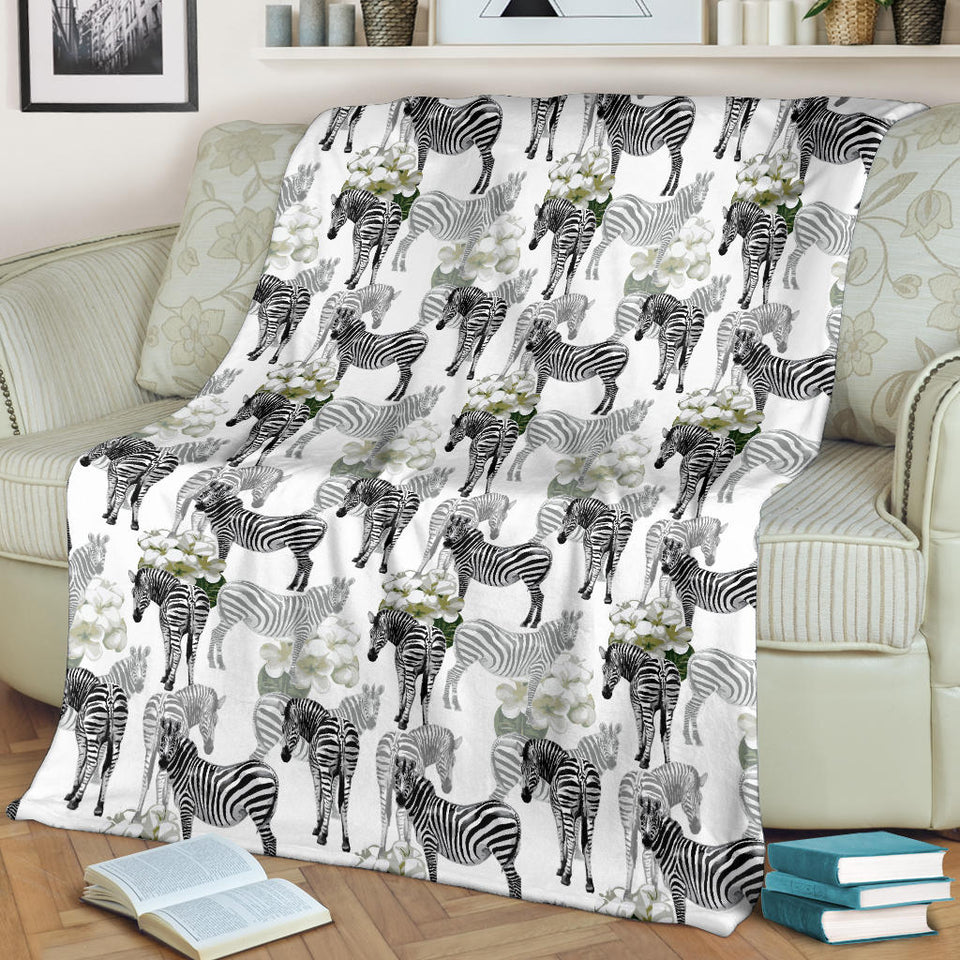 Zebra Pattern Premium Blanket