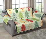 Christmas Tree Pattern Backgroind Loveseat Couch Cover Protector