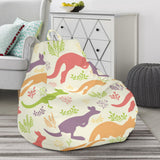 Colorful Kangaroo Pattern Bean Bag Cover