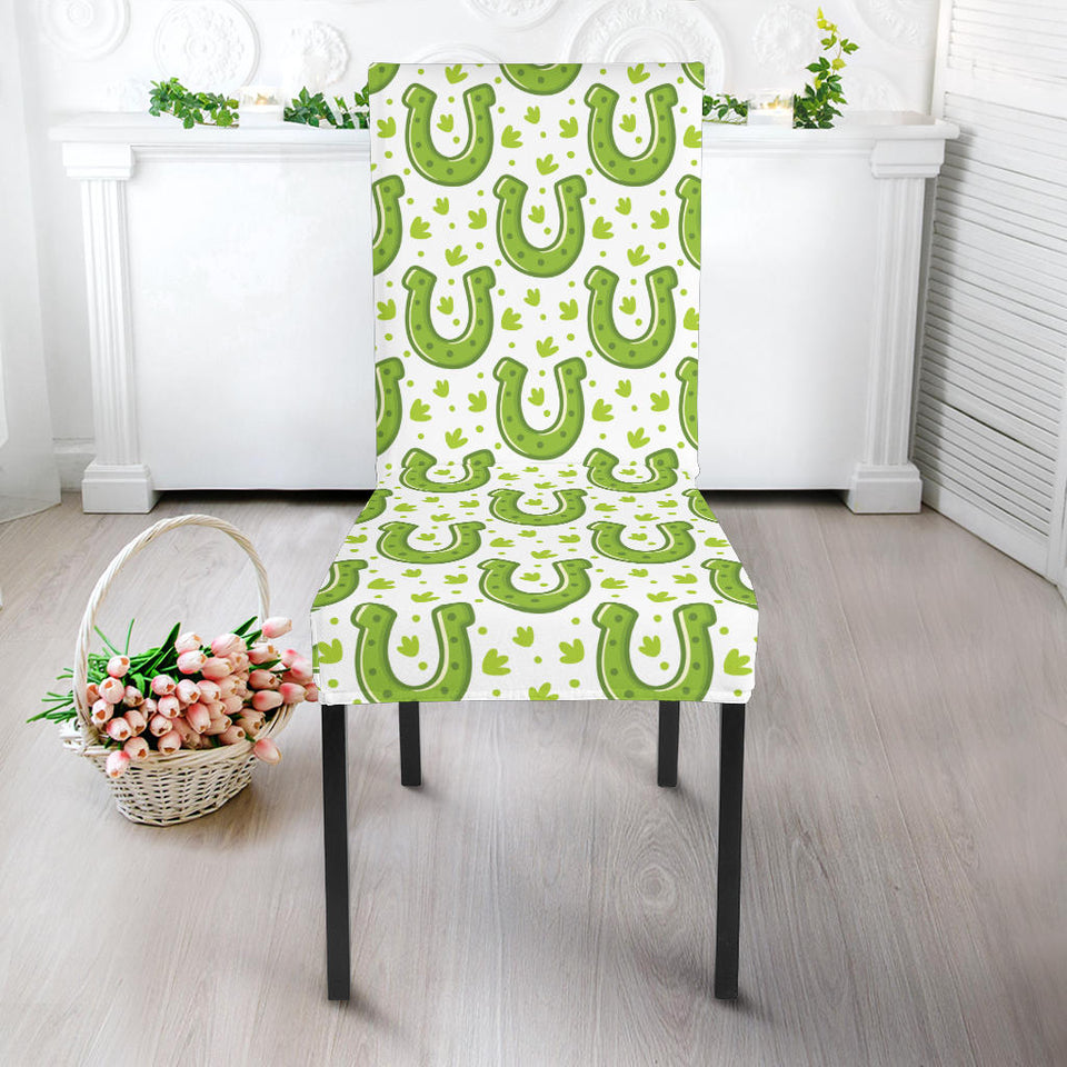 Horseshoes Pattern Print Design 02 Dining Chair Slipcover