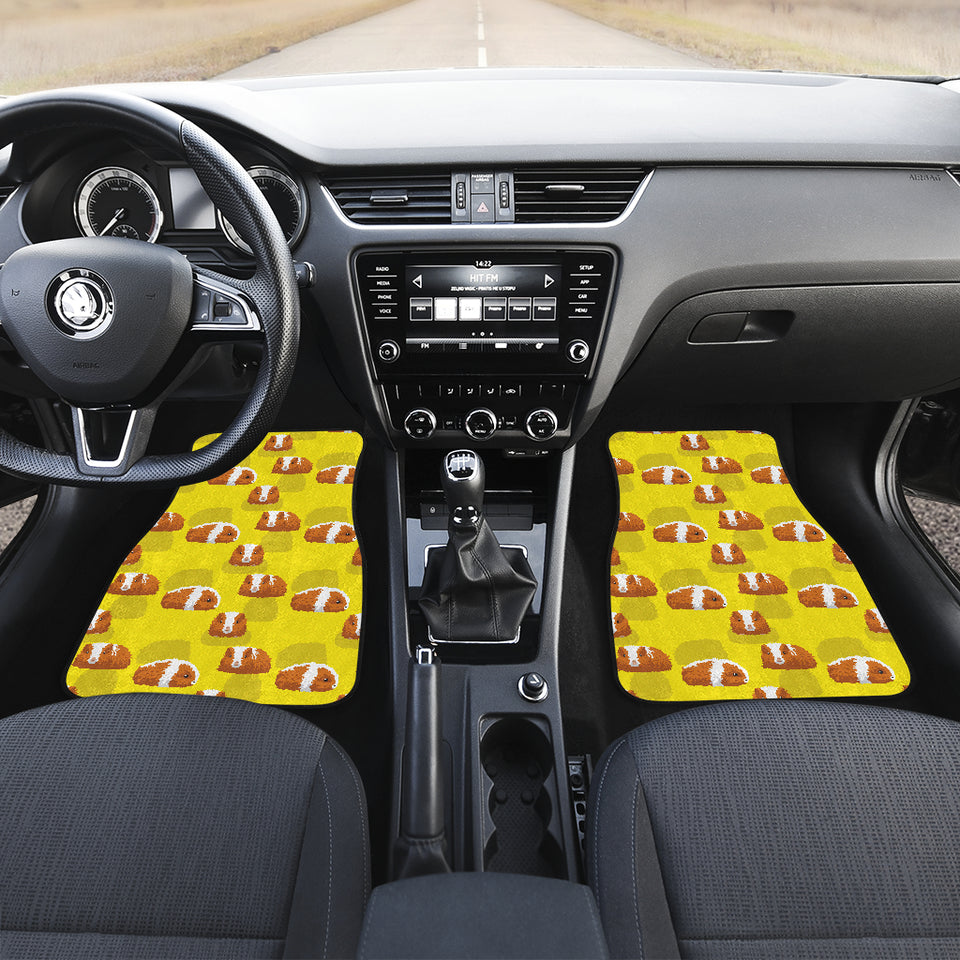 Guinea Pig Pattern Print Design 05 Front and Back Car Mats