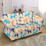 Cute Horse Pattern Loveseat Couch Slipcover