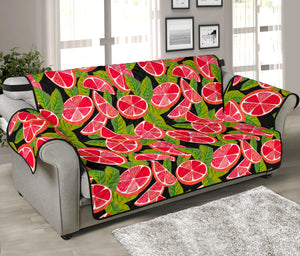 Grapefruit Leaves Pattern Sofa Cover Protector