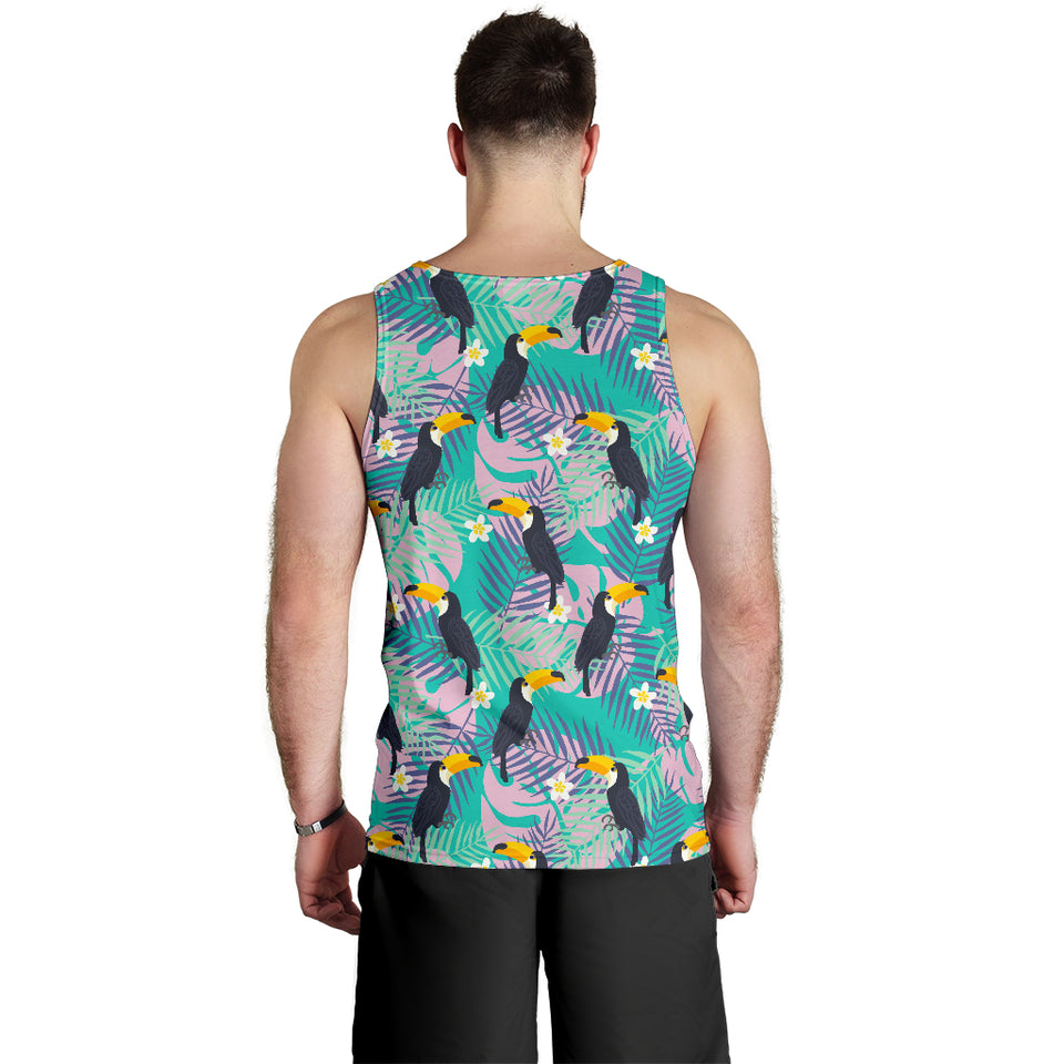 Toucan Pattern Background Men Tank Top