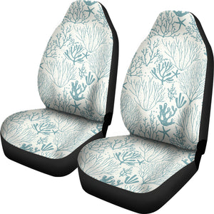 Coral Reef Pattern Print Design 02 Universal Fit Car Seat Covers