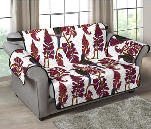 Crow Tree Leaves Pattern Loveseat Couch Cover Protector