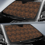 Cocoa Pattern Car Sun Shade