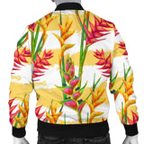 Heliconia Pattern Men Bomber Jacket