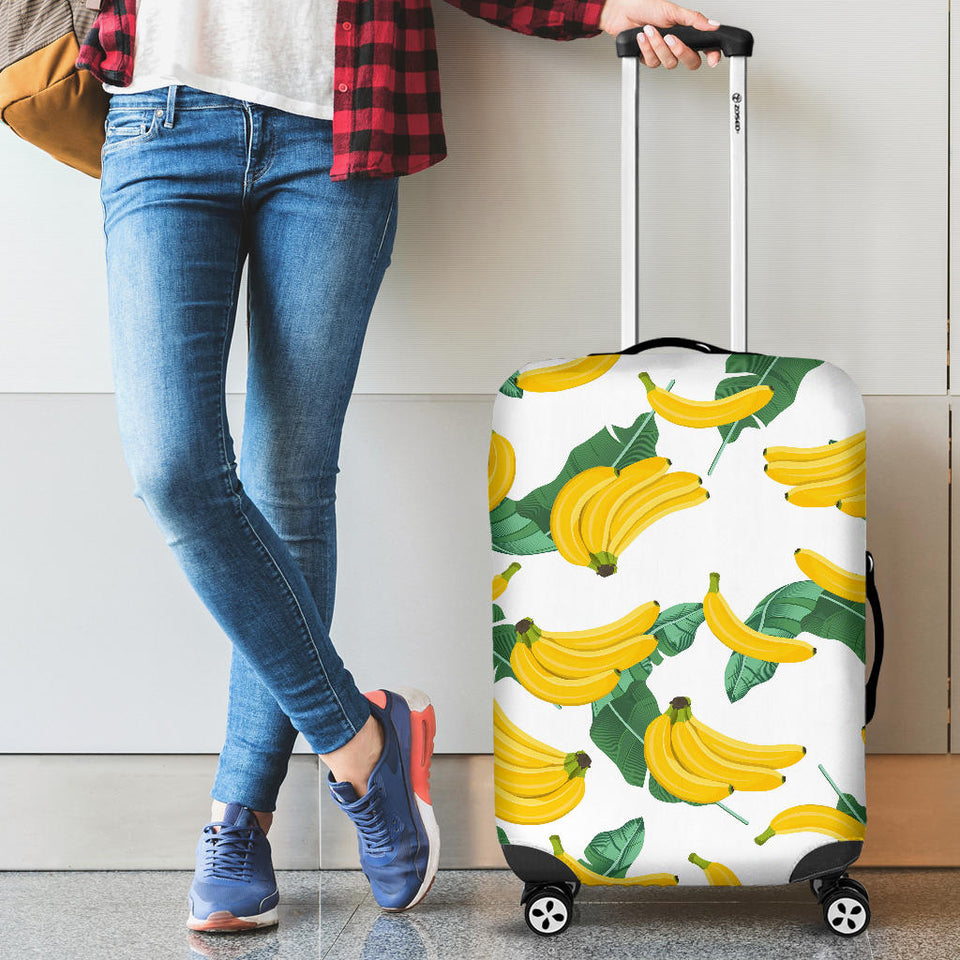 Banana and Leaf Pattern Luggage Covers