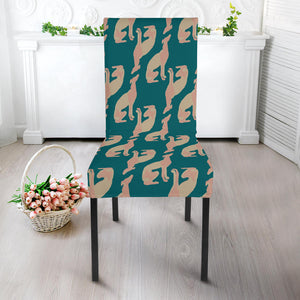 Greyhound Pattern Print Design 05 Dining Chair Slipcover
