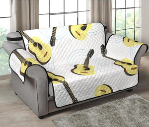 Classic Guitar Pattern Loveseat Couch Cover Protector