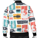 Guitar Pattern Background Men Bomber Jacket