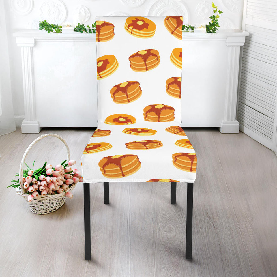 Pancake Pattern Print Design 04 Dining Chair Slipcover