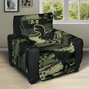 Dinosaur Camo Pattern Recliner Cover Protector