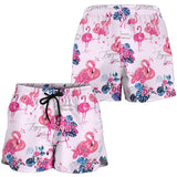 Flamingo Pink Pattern Women Shorts