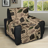 Cocoa Chocolate Pattern Recliner Cover Protector