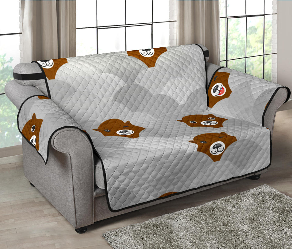 Cute Otter Pattern Loveseat Couch Cover Protector