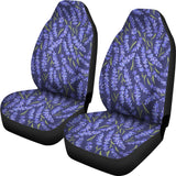 Lavender Theme Pattern Universal Fit Car Seat Covers