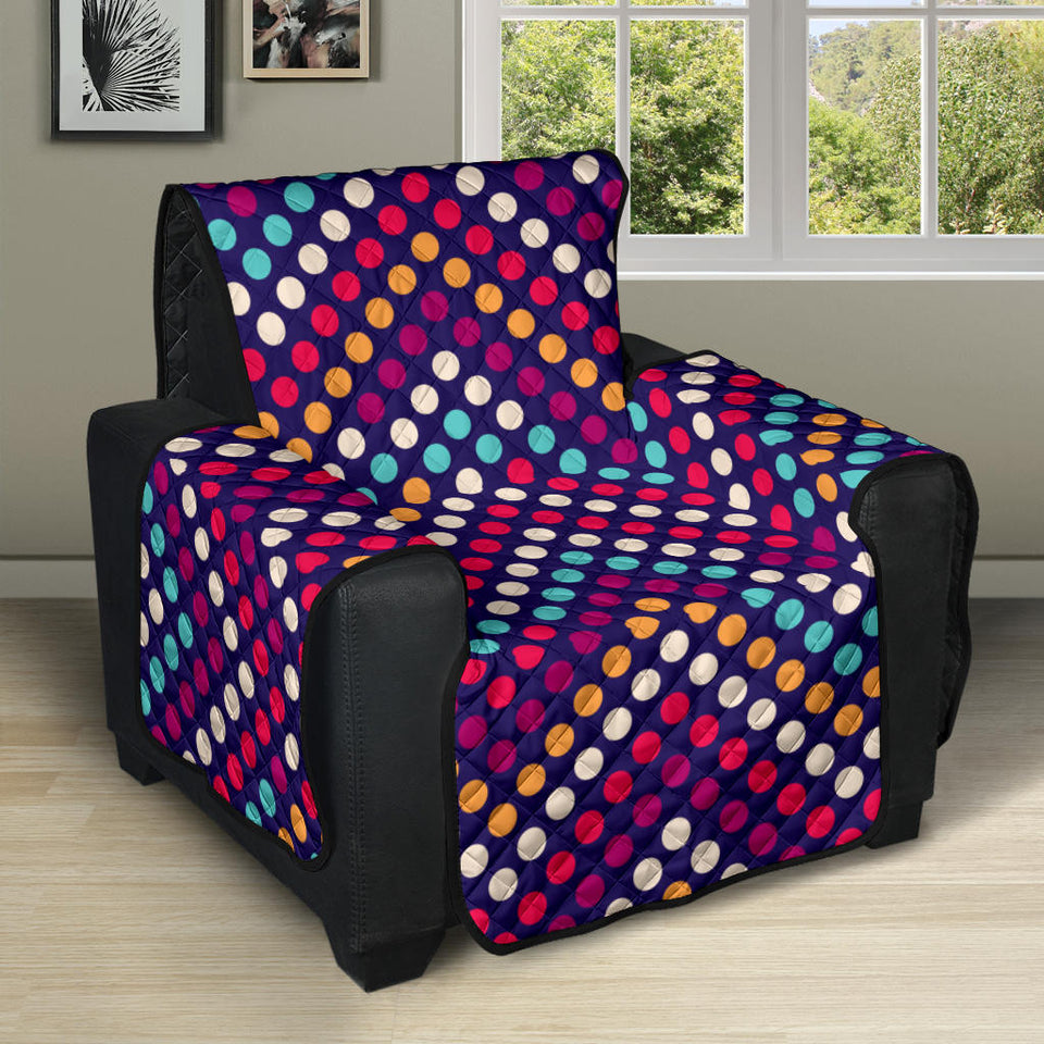 Zigzag Chevron Pokka Dot Aboriginal Pattern Recliner Cover Protector