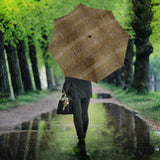 Wood Printed Pattern Print Design 02 Umbrella