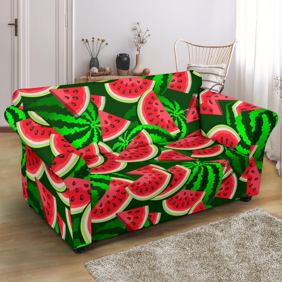 Watermelon Pattern Theme Loveseat Couch Slipcover