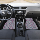 Hummingbird Pattern Print Design 04 Front and Back Car Mats