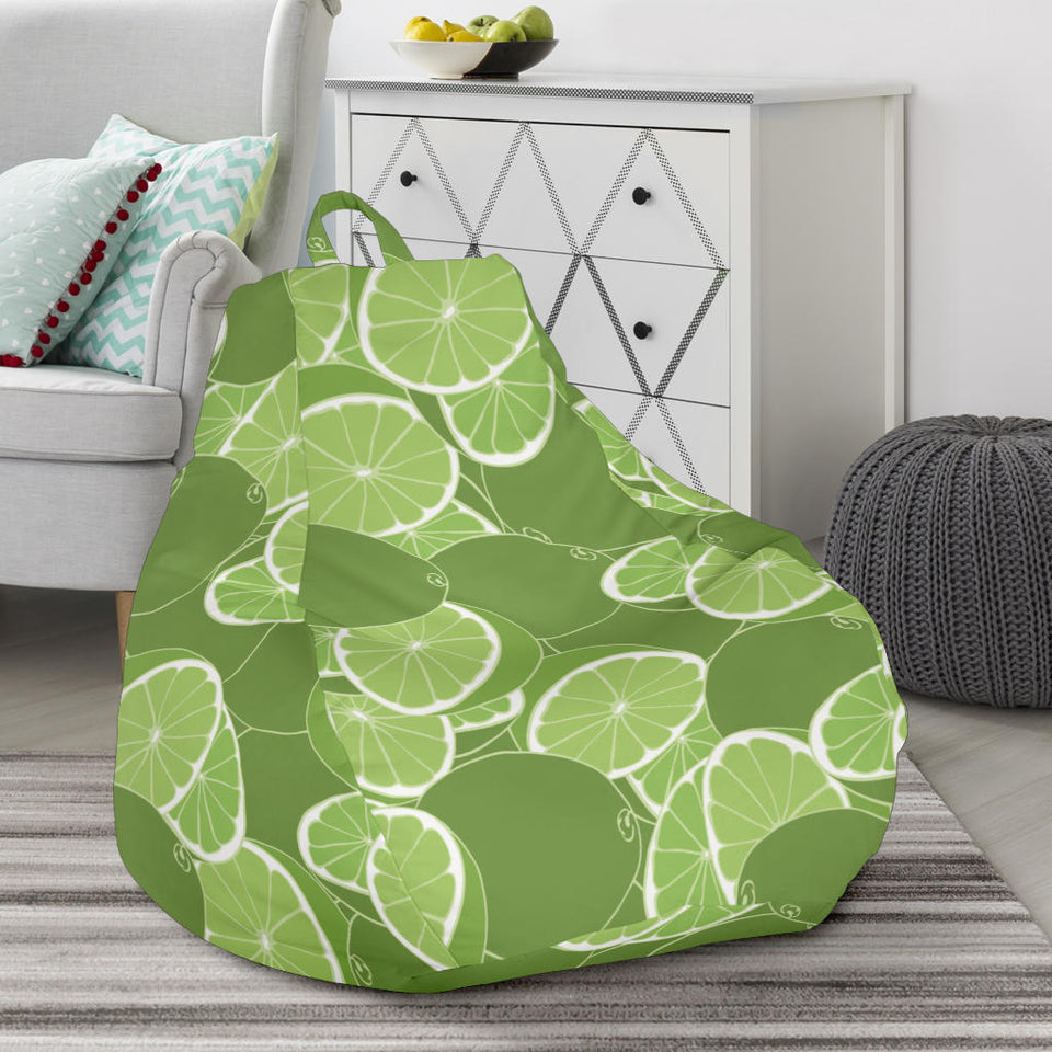 Lime Pattern Background Bean Bag Cover