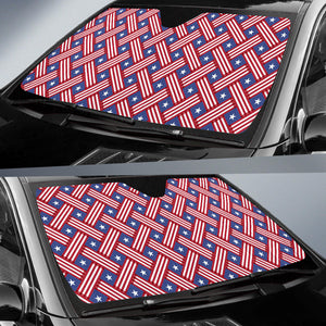USA Star Stripe Pattern Car Sun Shade