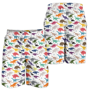 Colorful Dinosaur Pattern Men Shorts