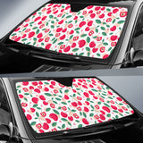 Cherry Heart Pattern Car Sun Shade
