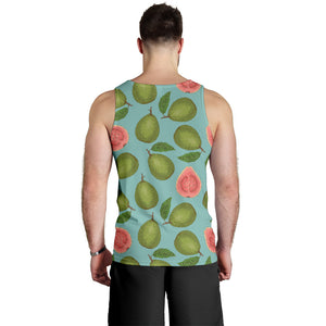 Guava Pattern Green Background Men Tank Top