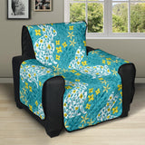 Rabbit Flower Theme Pattern Recliner Cover Protector
