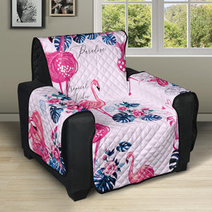 Flamingo Pink Pattern Recliner Cover Protector