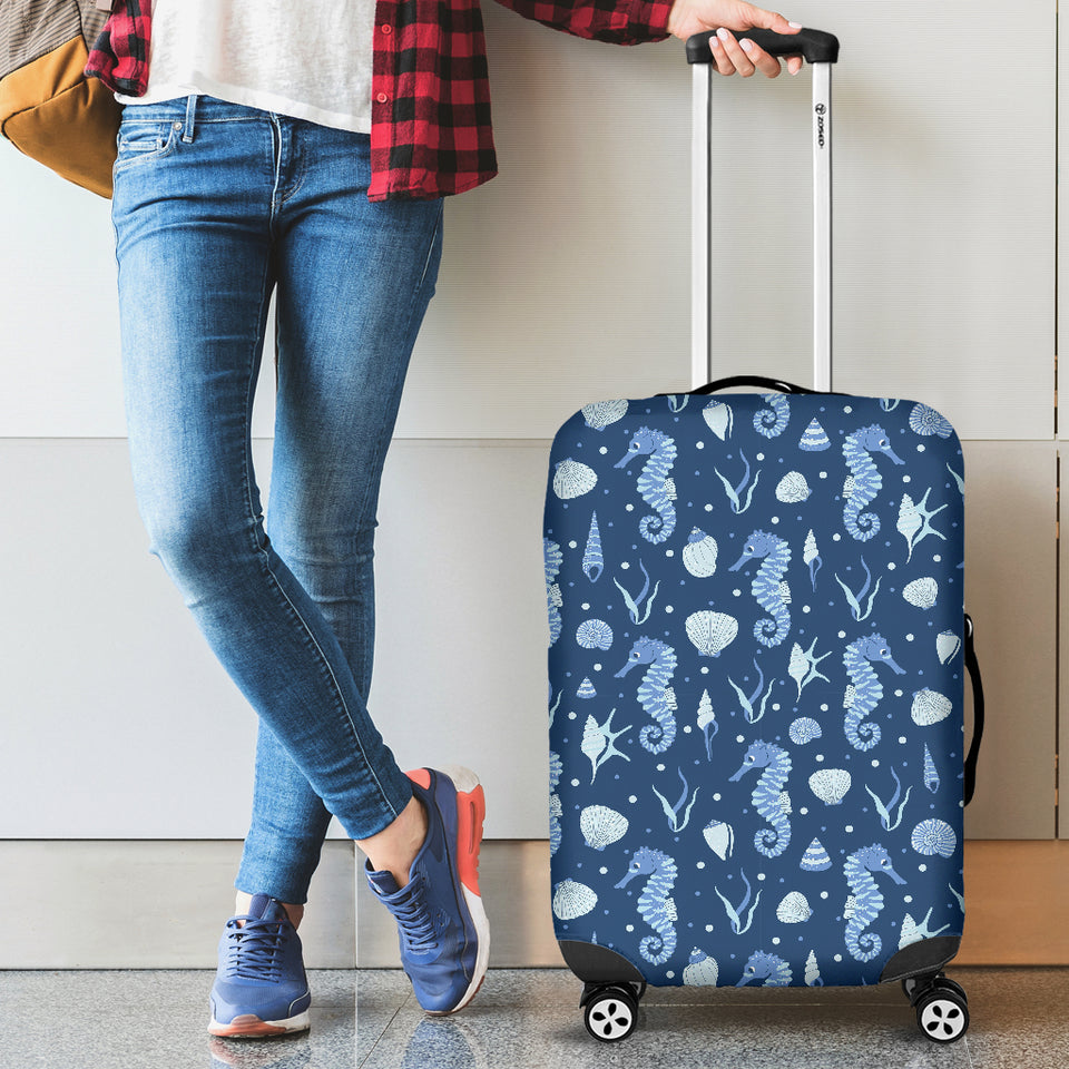 Seahorse Shell Pattern Luggage Covers