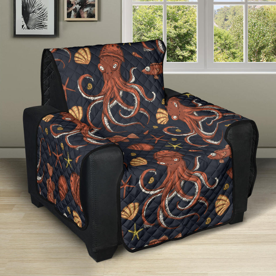 Octopus Pattern Recliner Cover Protector