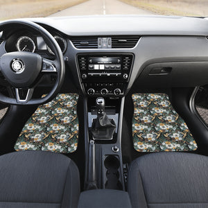 Hummingbird Pattern Print Design 05 Front Car Mats