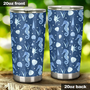 Seahorse Shell Pattern Tumbler